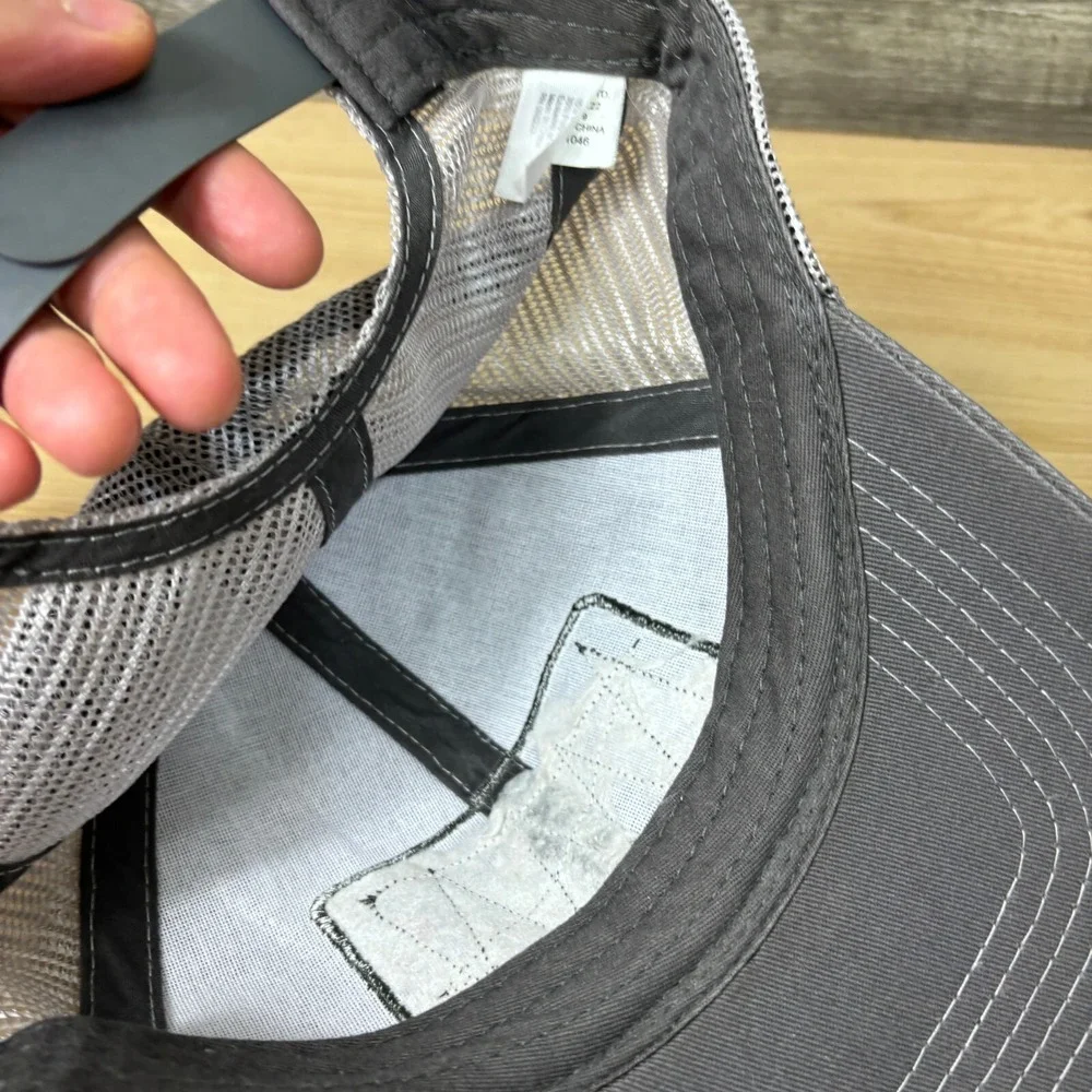 Magellan Outdoors‎ Hat Cap Snapback Gray Fish Patch Logo Outdoors Adjustable